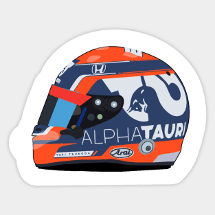 Yuki Tsunoda 2021 helmet Sticker